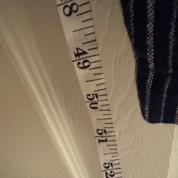 Old Navy Blue & White Striped Linen-Blend Jumpsuit – Size S - Picture 5 of 9